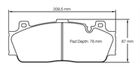 Thumbnail for Pagid Racing Brake Pads No. 4934 (Front)