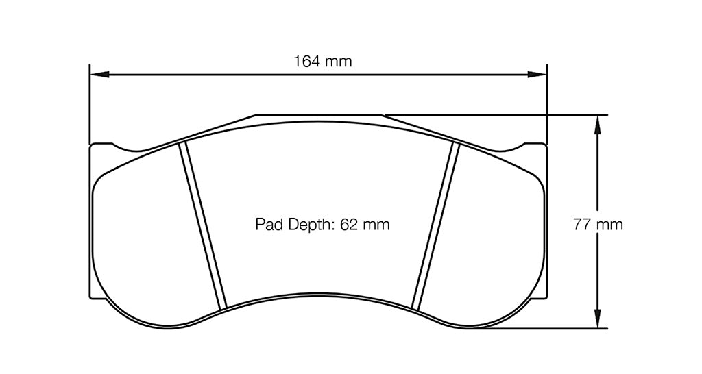 Pagid racing brake pads shape no. 2017