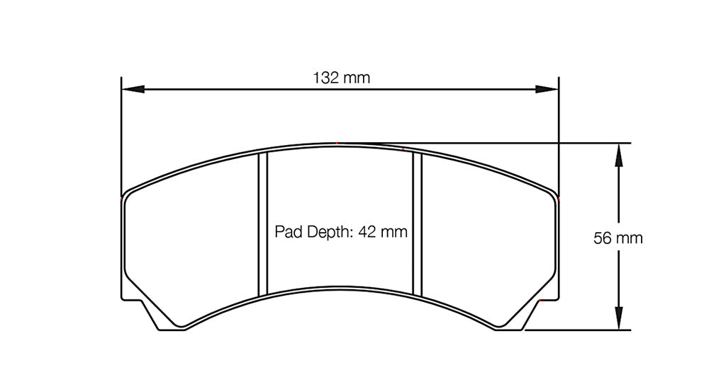 Pagid racing brake pad shape no. 2126