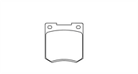 Thumbnail for Pagid racing brakes pad shape 3190 Image