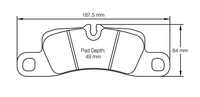 Thumbnail for Pagid Racing Brake Pads No. 4918 (Rear)