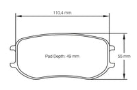 Thumbnail for Pagid Racing Brake Pads No. 4929 (Rear)