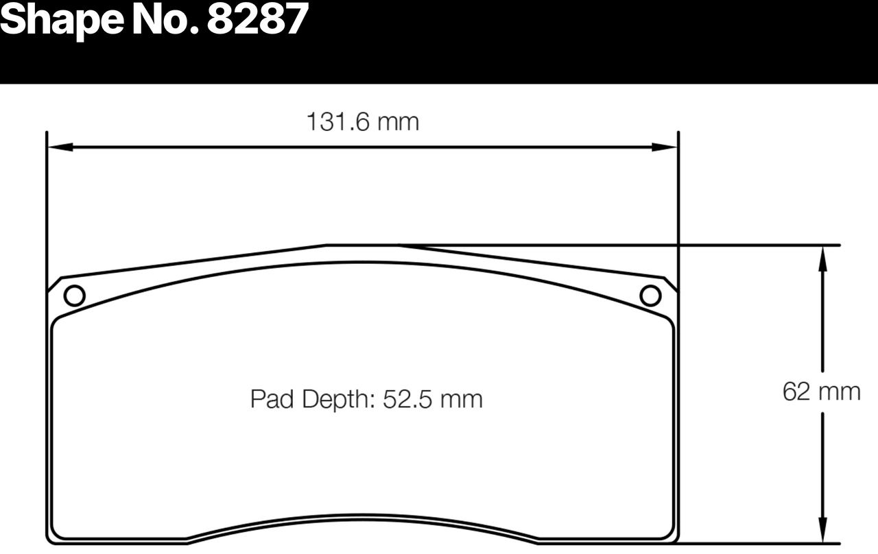 Pagid_8287_Pad_Shape_Dimensions_Image