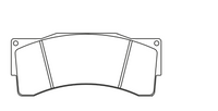 Thumbnail for Technical dimension diagram of a Pagid 8222 brake pad showing a width of 163 mm, a height of 68.6 mm, and a pad depth of 53 mm.