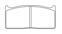 Thumbnail for A black and white technical line drawing showing the dimensions of a Pagid 1283 brake pad, with labels indicating 100 mm width, 47 mm height, and 43 mm pad depth.