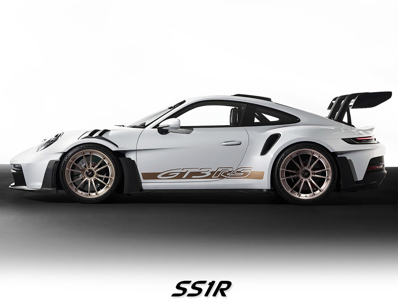 Light Bronze premium finish Forgeline SS1R wheel set on 2023 Porsche 992 GT3 RS the best forged racing wheels for Porsche center lock