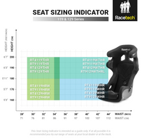 Thumbnail for Racetech RT4129HR Race Seat Size Comparison image