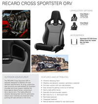 Thumbnail for Recaro Cross Sportster ORV