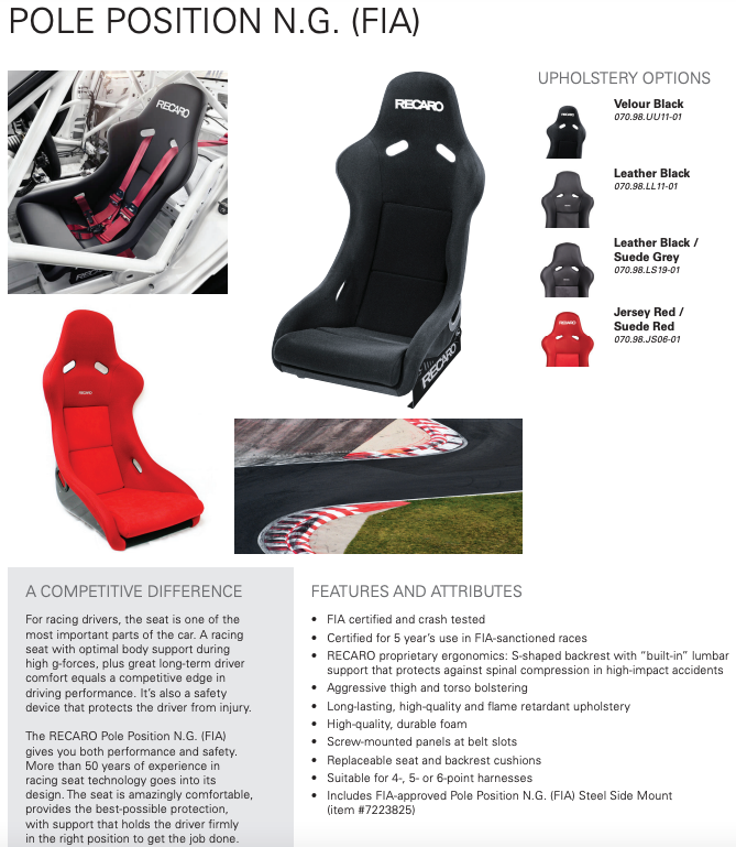 Recaro-Pole-Position-NG-FIA-Race-Seat-Sale-Image