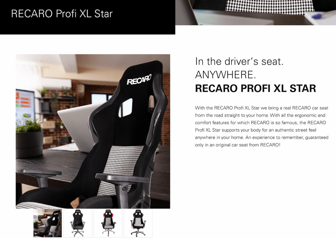 Recaro-Profi-XL-Star-Lifestyle-Seat-Low-Price-Image