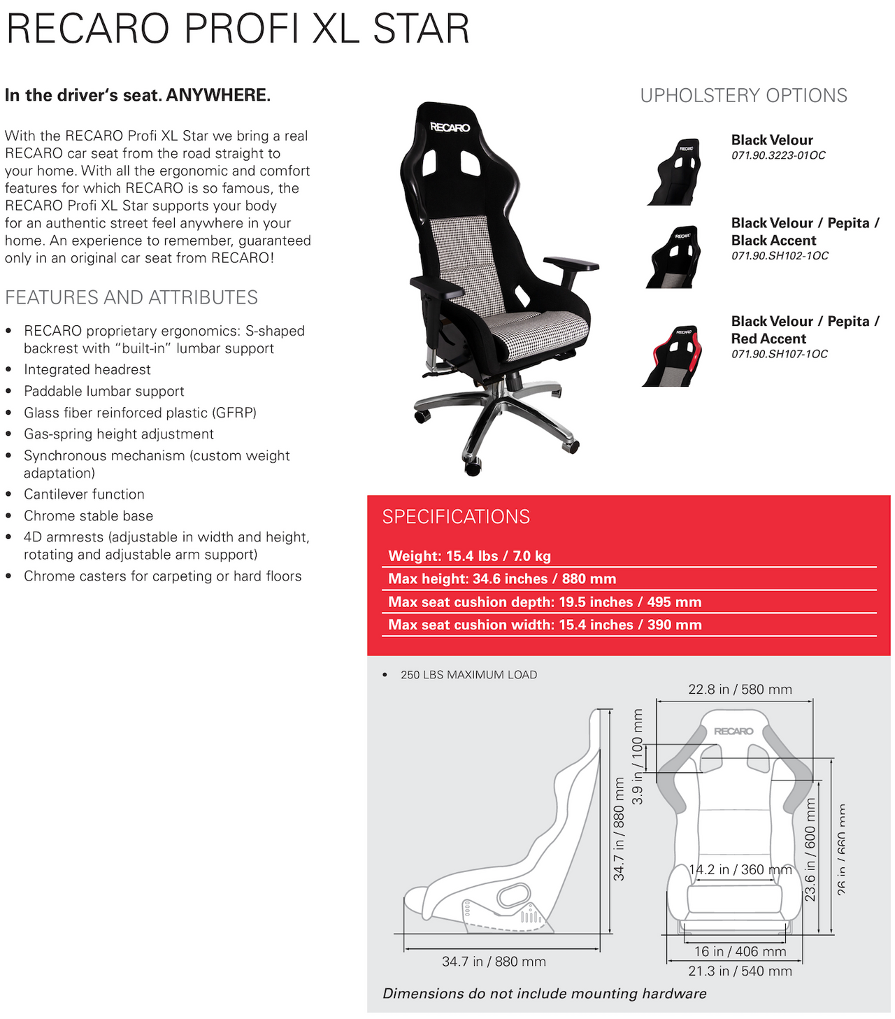 Recaro-Profi-XL-Star-Lifestyle-Seat-Sale-Image