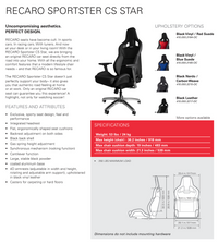 Thumbnail for Recaro-Sporster-CS-Star-Lifestyle-Seat-Sale-Image