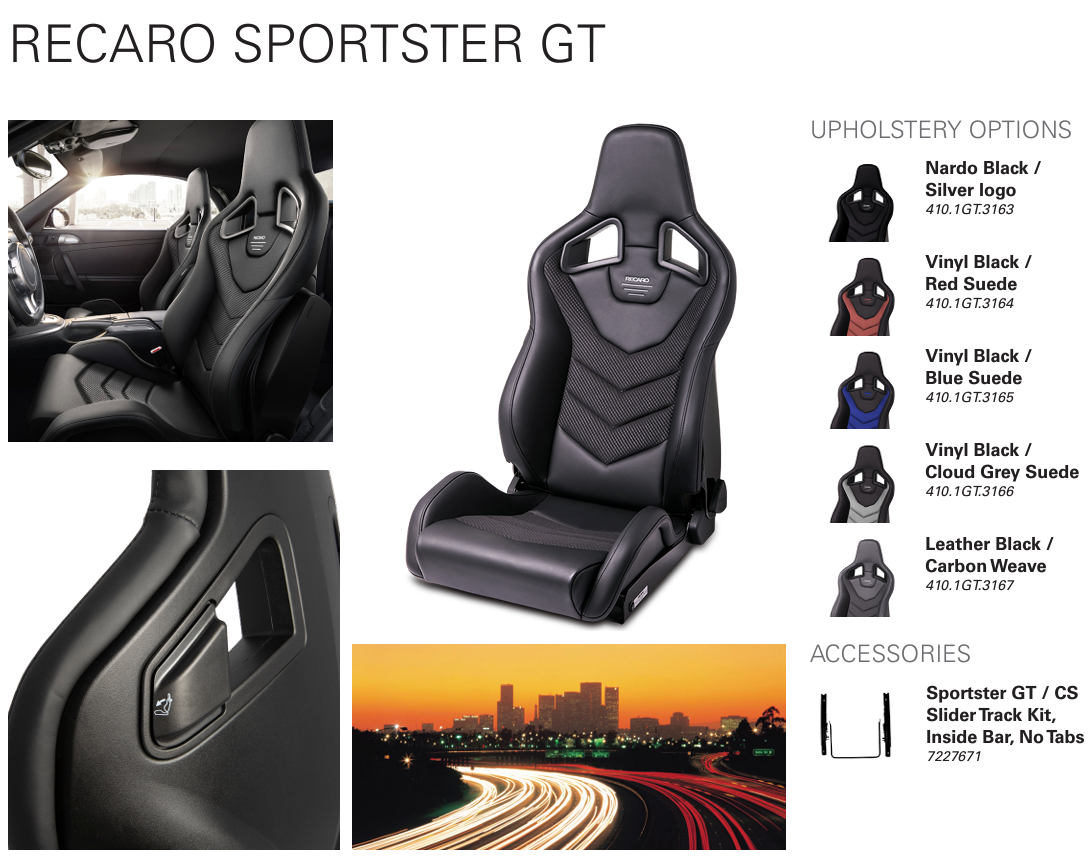 Recaro-Sportster-GT-Seat-Specs-Image