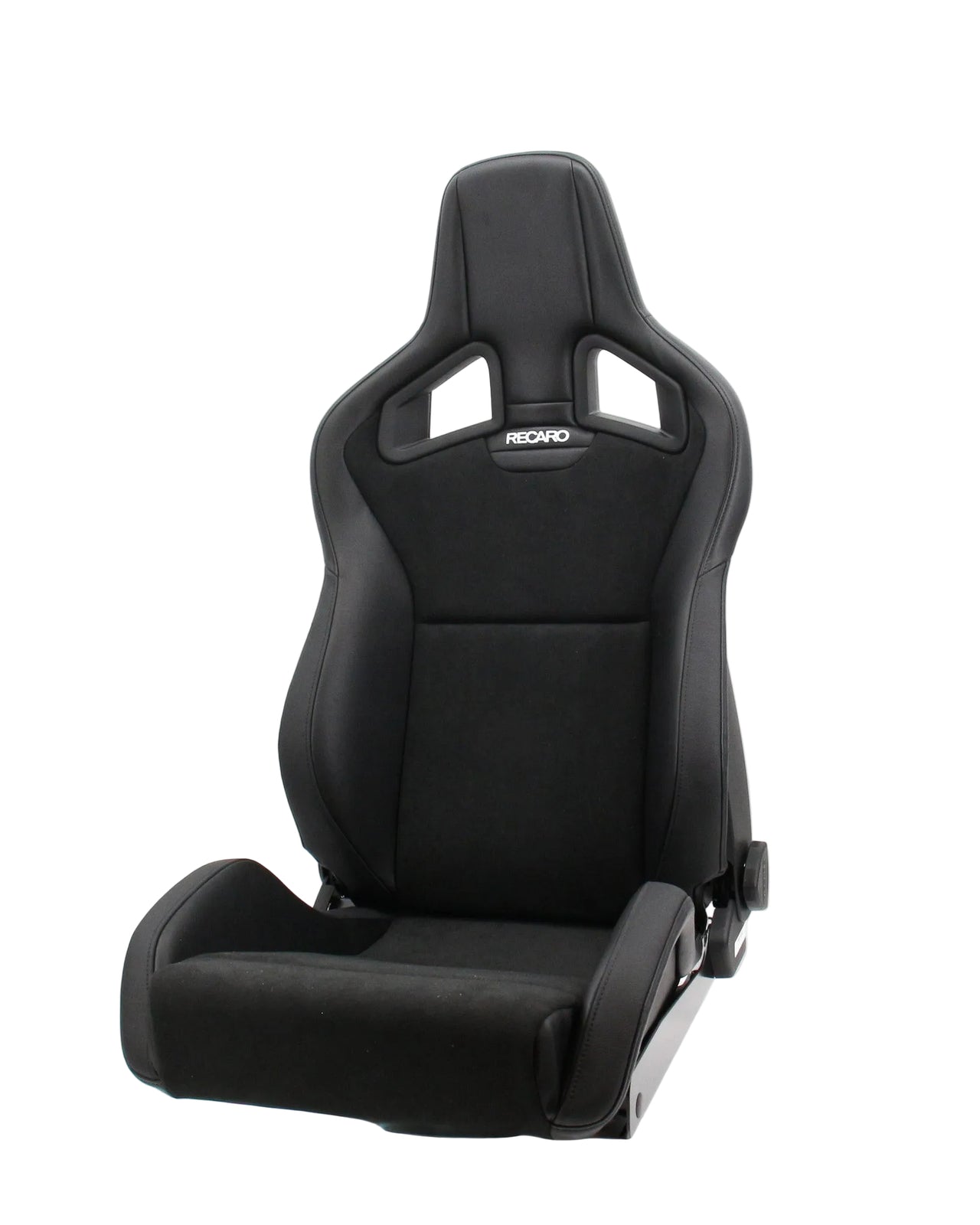 Recaro black leather Dinamica Sportster Sport Seat Quarter View
