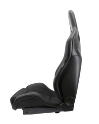 Thumbnail for Recaro black leather Dinamica Sportster Sport Seat Side View