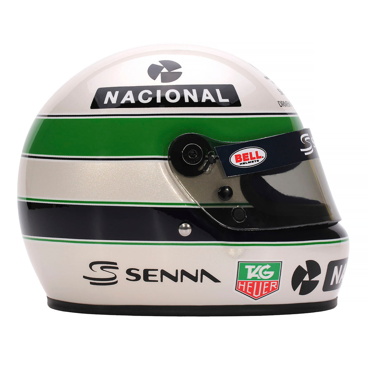 bell 1/2 helmets Bell Ayrton Senna 30 Year Legacy 1:2 Scale F1 Mini Helmet
