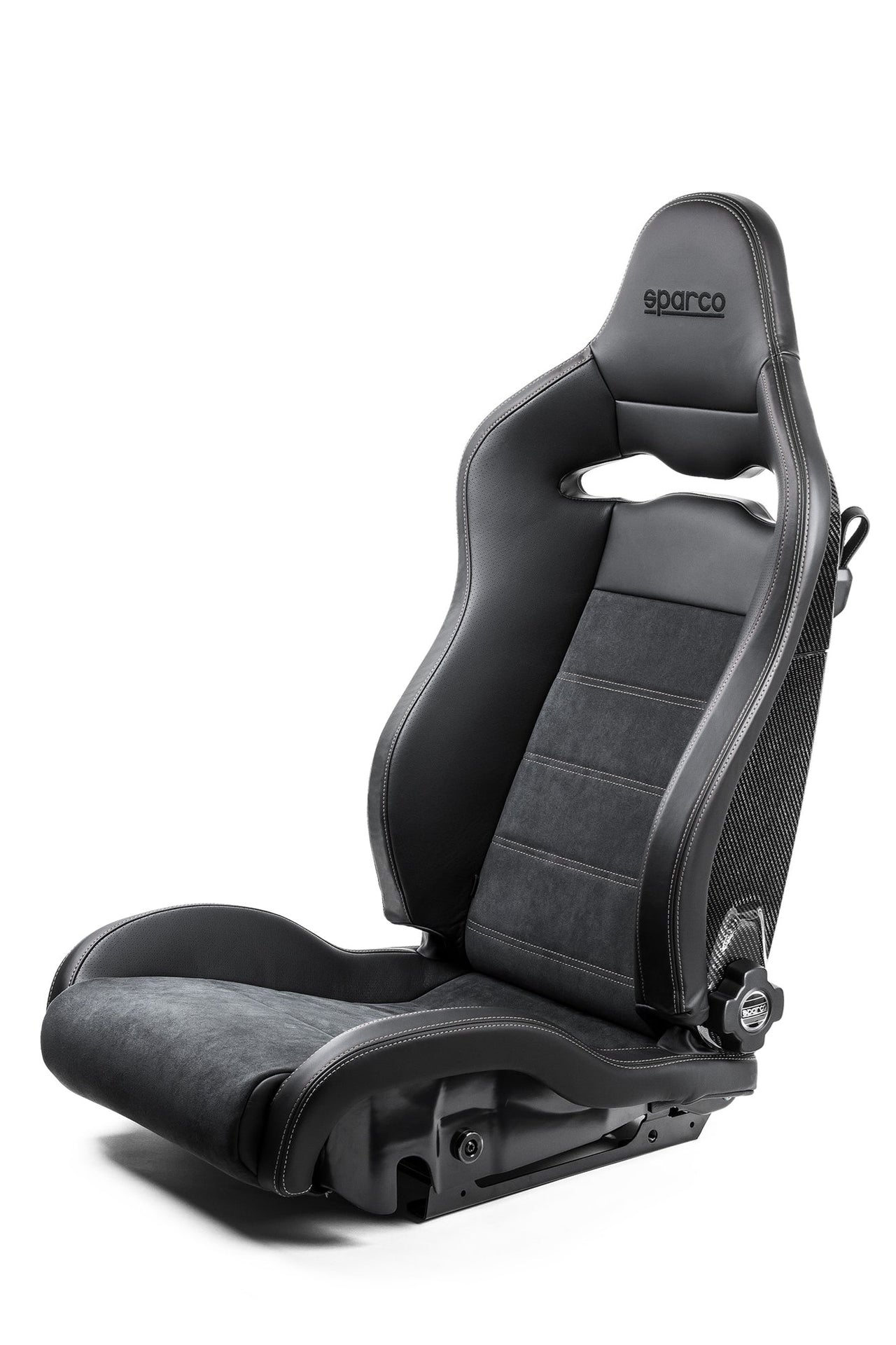 SPARCO-SPX-CARBON-FIBER-PERFORMANCE-SEAT-BLACK/GREY-SIDE-PROFILE-IMAGE