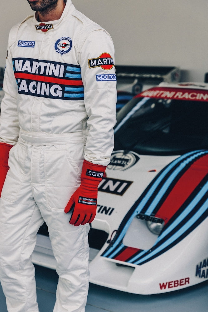 SPARCO MARTINI RACING REPLICA RACE SUIT 001144MR DRIVER CAR IMAGE