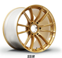 Thumbnail for Porsche 2023 911 GT3 RS Forgeline SS1R Race Gold forged monoblock wheel for track day, HPDE