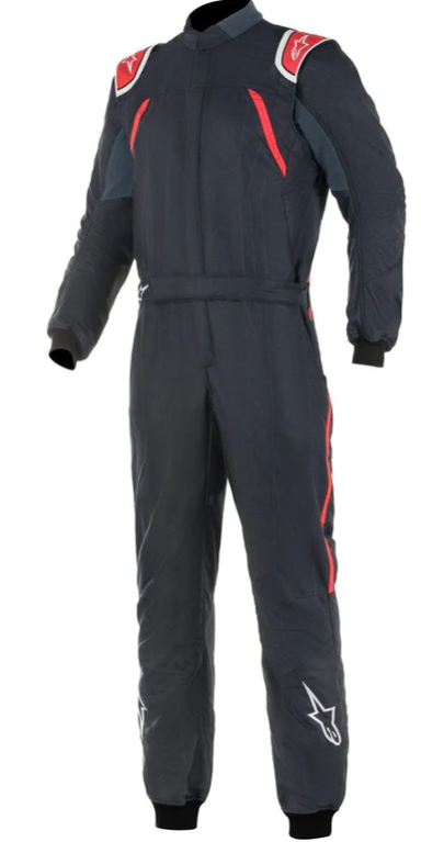 alpinestars gp pro comp racing suit front asphalt / red