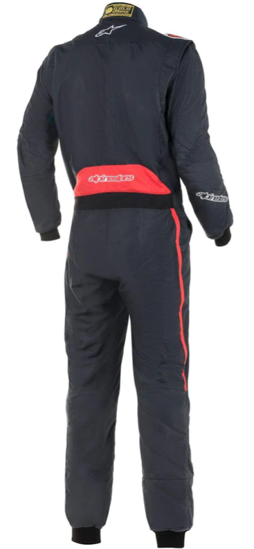 alpinestars gp pro comp racing suit front asphalt / red back