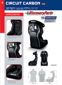 Thumbnail for Sparco-Circuit-Carbon-Fiber-Racing-Seats-(Circuit-II-QRT)-008019znr-Sale-image