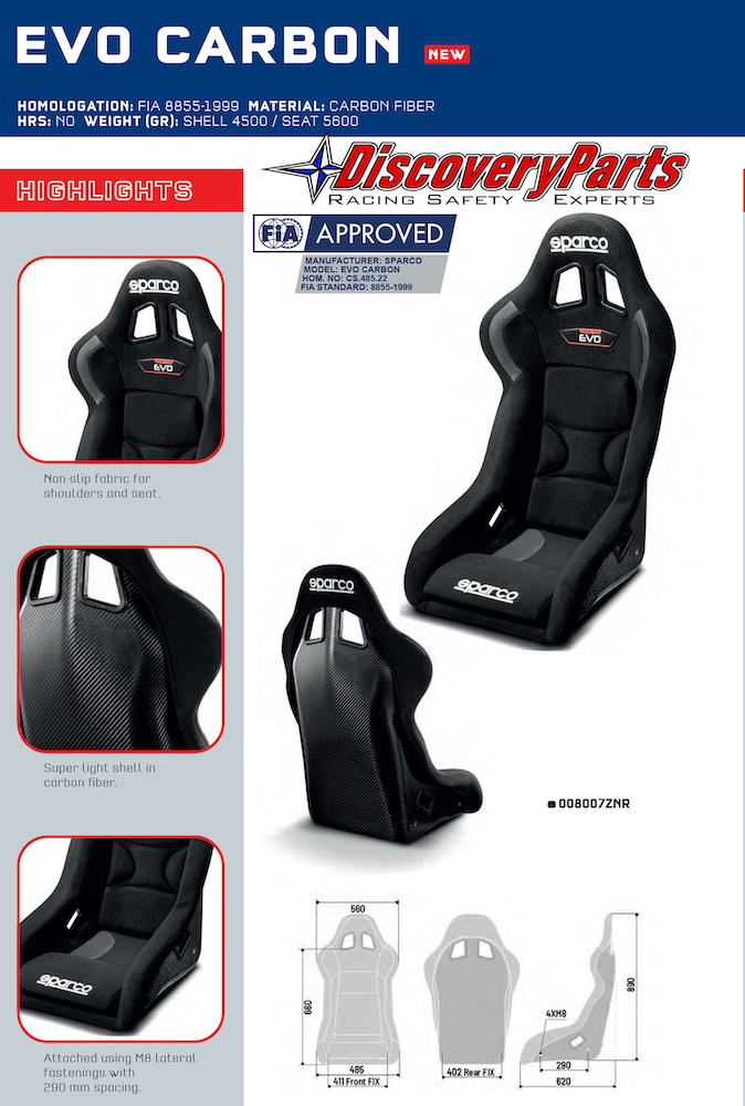 Sparco-Evo-Carbon-Fiber-Race-Seat-sale-Image