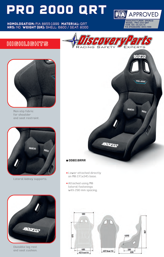 Sparco-Pro-2000-QRT-Race-Seat-Summary-Image