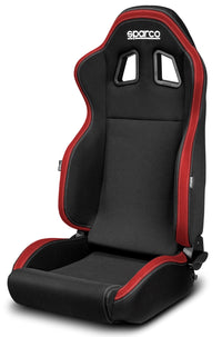 Thumbnail for Sparco-R100-Seat-Black/Red-Front-Image