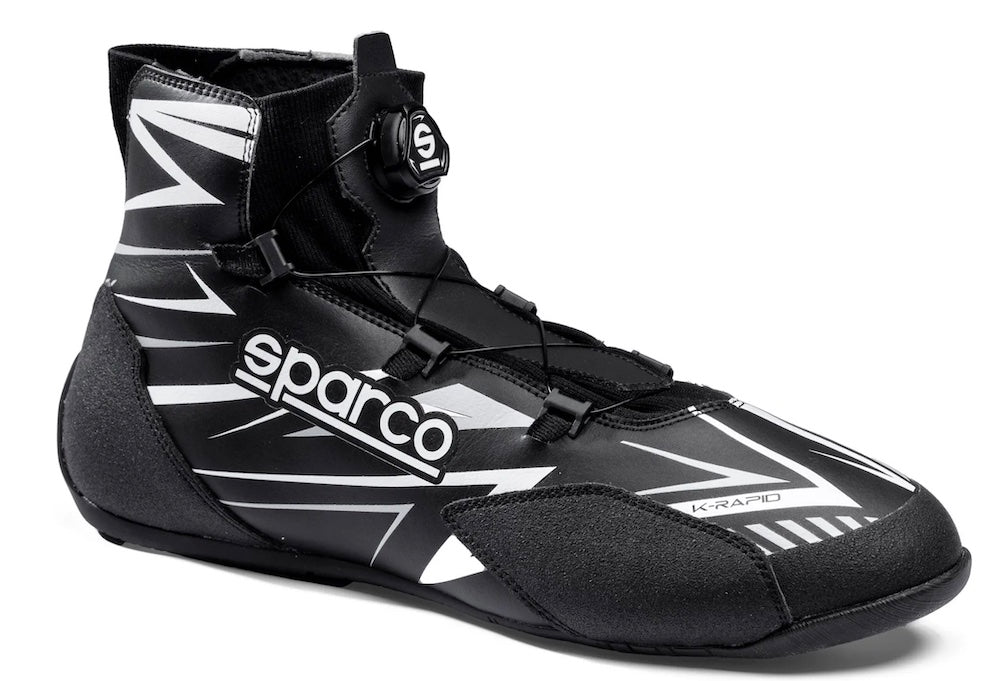 Sparco-Rapid-K-kart-Race-Shoe-sale-discount-best-deal-low-price-deal-Black_White-Image