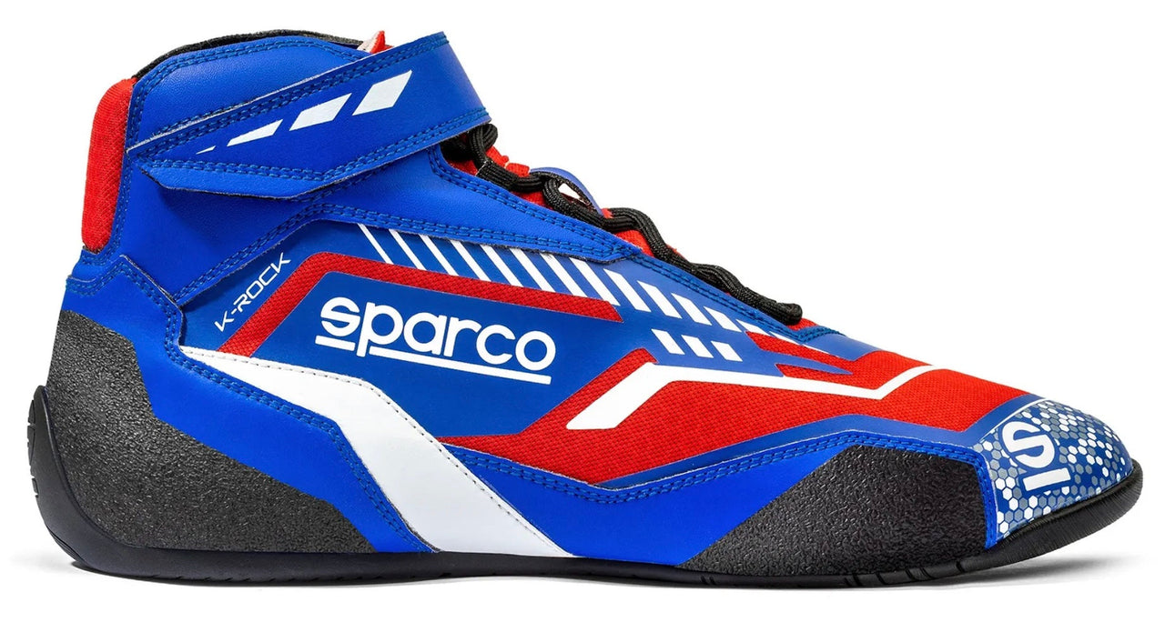 Sparco-Rock-K-kart-Race-Shoe-sale-discount-best-deal-low-price-deal-Blue_Red-Image