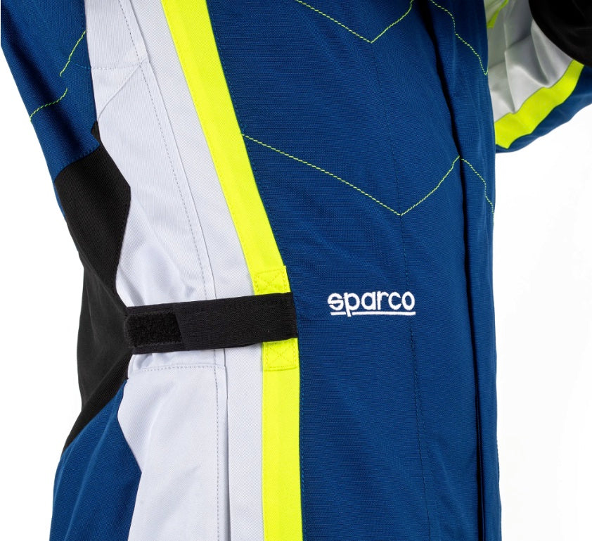 Sparco-kerb-advanced-kart-race-suit-blue-yellow-closeup-waist-discount-offer-deal-best-price-sale-image