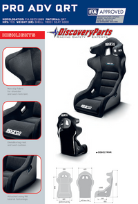 Thumbnail for Sparco Pro ADV QRT Race Seat Measurements