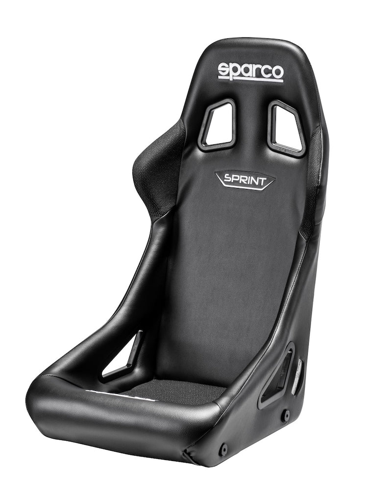 SPARCO SPRINT RACE SEAT IMAGE BLACK VINYL FRONT