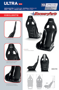 Thumbnail for Sparco Ultra QRT Seat Measurements