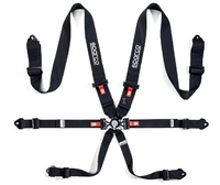 Thumbnail for Sparco 6 Point Competition aluminum pull down racing harness with 2030 expiry