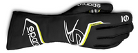 Thumbnail for Sparco_Arrow-K_Kart_Racing_Glove_Black/Yellow_002557NRGF_Front_Image