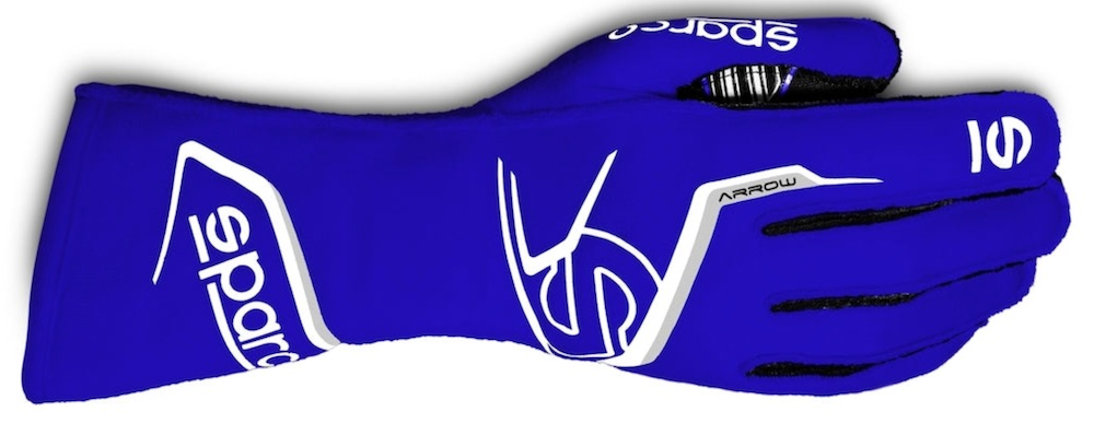 Sparco_Arrow-K_Kart_Racing_Glove_Blue/White_002557BMBI_Front_Image