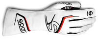 Thumbnail for Sparco_Arrow-K_Kart_Racing_Glove_White/Black_002557BINR_Front_Image