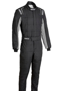 Thumbnail for Sparco Conquest 3.0 Race Suit Black / Grey Front Image