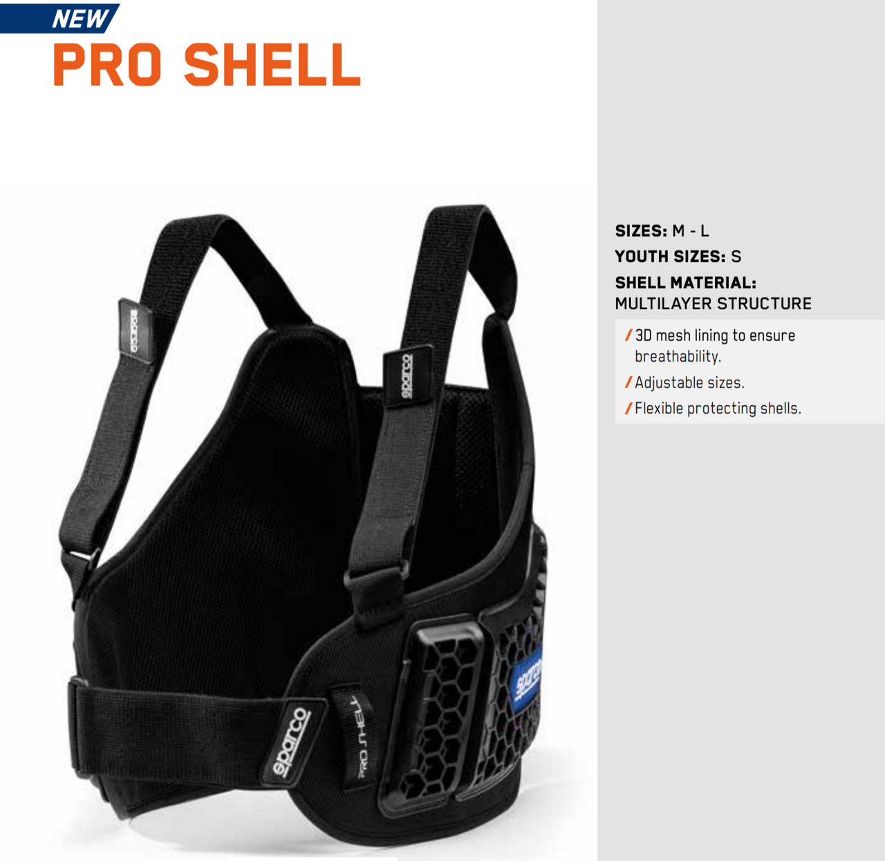 Sparco PRO Shell Rib Protection Vest-Image