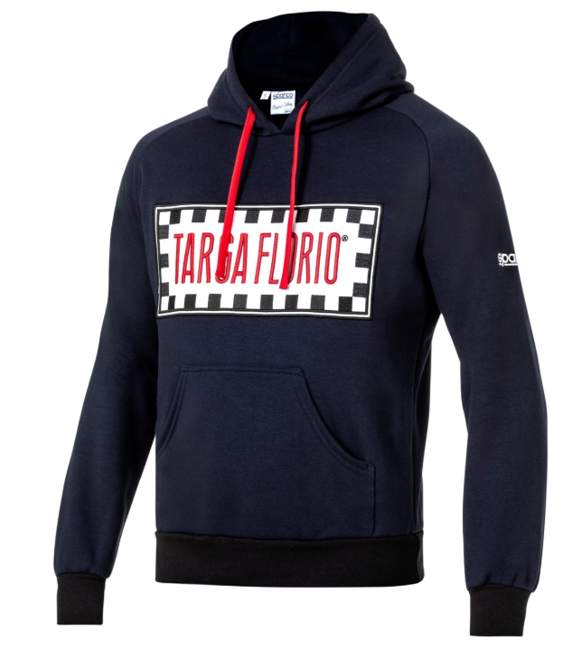 Sparco Targa Florio Hoodie Sweatshirt Navy Front Image