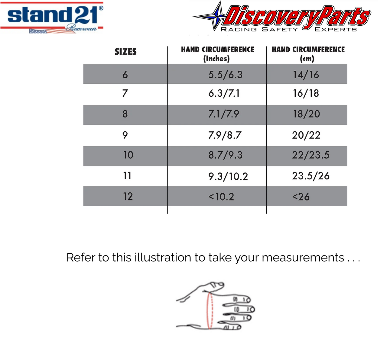 Stand21-Porsche-Motorsport-glove-size-chart-image