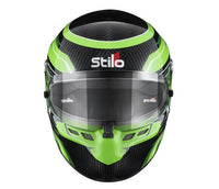 Thumbnail for Stilo ST6 CMR Carbon Lite Green carbon fiber karting helmet built for high-impact protection