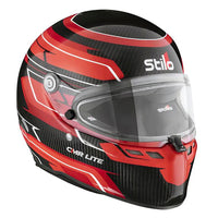 Thumbnail for Stilo ST6 CMR Carbon Lite Kart Racing Helmet Red Graphic | Snell-FIA CMR-2016