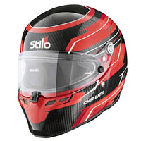 Thumbnail for Stilo ST6 CMR Carbon Lite Kart Racing Helmet Red Graphic | Snell-FIA CMR-2016
