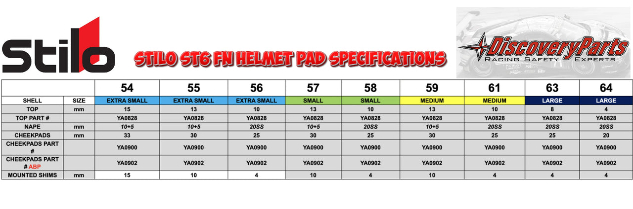 Stilo-ST6-FN-Helmet-size-chart-Pad-specifications-DP-Image