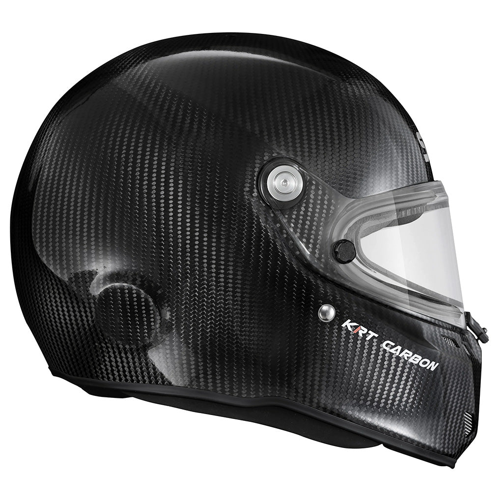 Stilo ST6 KRT Carbon kart racing helmet featuring advanced ventilation and aerodynamic shell design