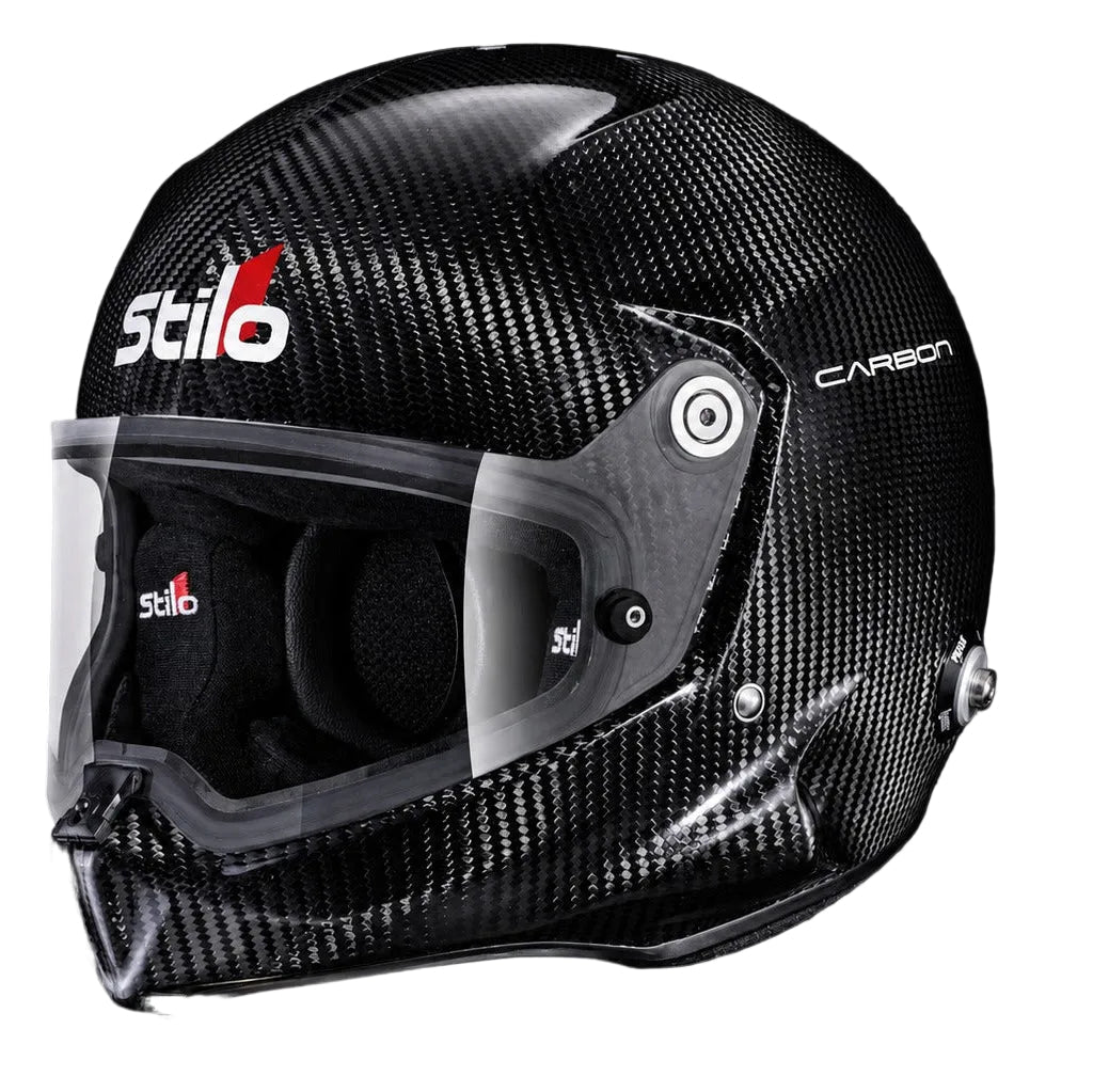 Stilo Venti WRX Dirt Carbon SA2025 FIA 8859 racing helmet left side profile-image