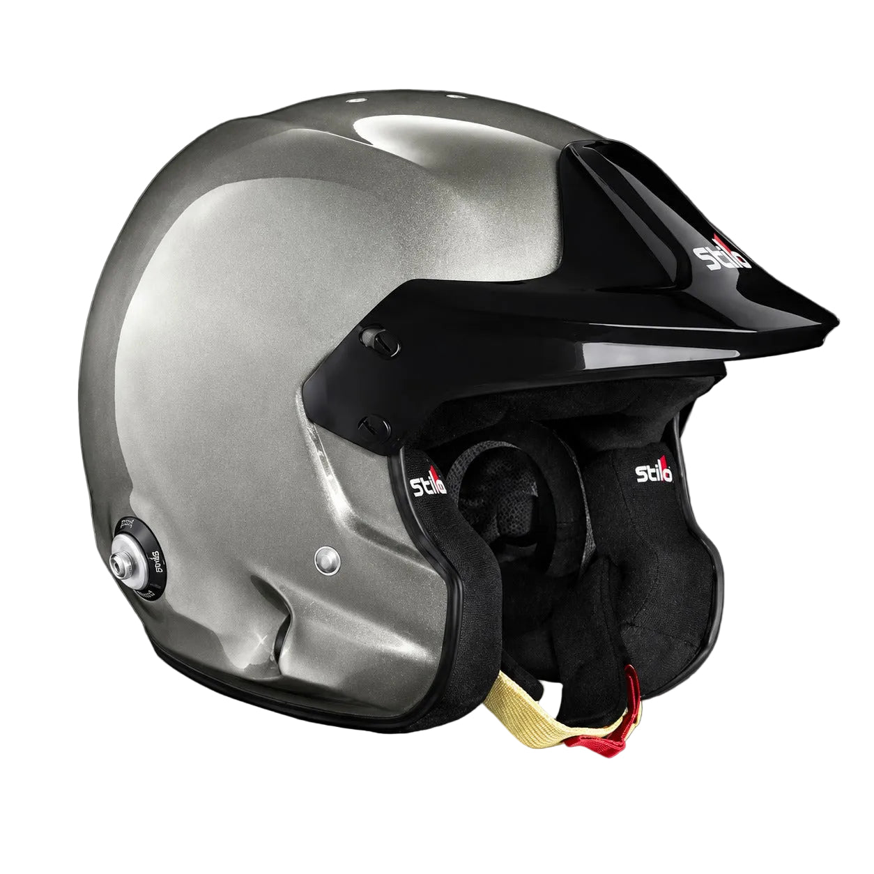 Stilo Venti4 Trophy Jet Titanium SA2025 FIA 8859 Helmet No Hans right side profile-image